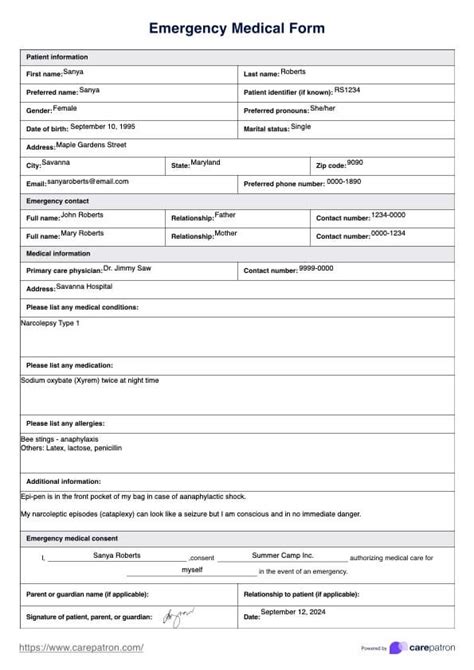 Health & Wellness Warriors: Medical & Emergency Forms