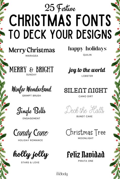 Holiday Cheer & Seasonal Splendor: Festive Fonts & Designs