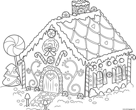Holiday-Themed Gingerbread Coloring Pages