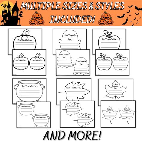 Holiday-Themed Printables: Celebrating Spooky & Thankful Moments