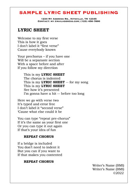 How to Choose the Best Free Printable Words to Songs for Your Needs