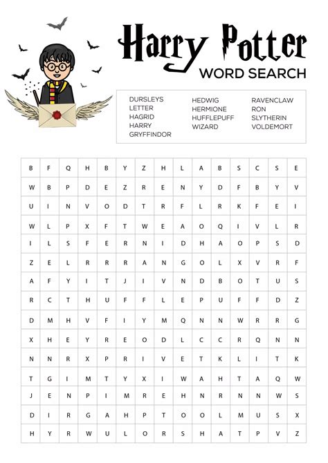I. The Classic Cast: Harry Potter Character Word Searches