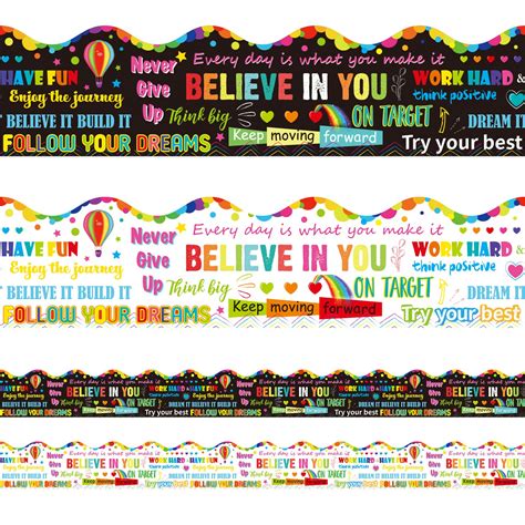 Inspirational & Motivational Printable Borders for Bulletin Boards: Fueling Positivity