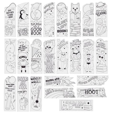 Interactive & Crafty: DIY & Color-Your-Own Bookmarks
