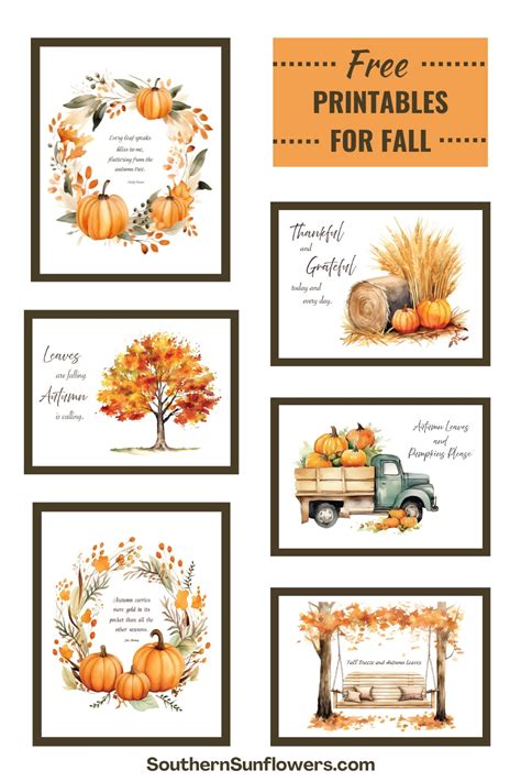 Interactive & Crafty Printables: Engaging Printable Fall Decorations for Hands-On Fun
