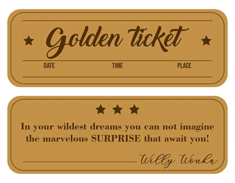 Interactive Fun: Golden Tickets for Games & Hunts