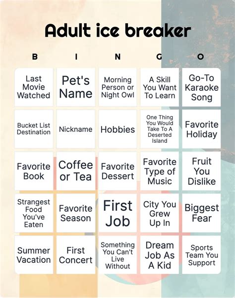 Interactive Icebreaker Bingo: Sparking Holiday Conversations
