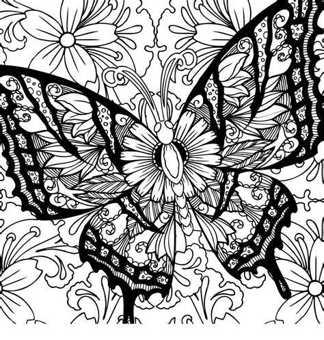 Intricate & Detailed: Adult Butterfly Coloring Pages
