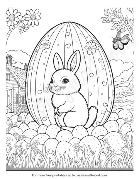Intricate & Detailed Easter Bunny Coloring Pages for Older Kids & Adults!