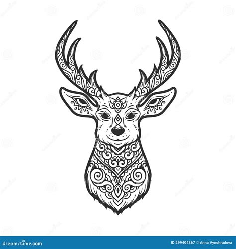 Intricate Escapes: Detailed & Mandala Deer Designs