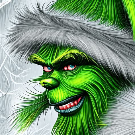 Intricate Scenes for Master Colorists: Detailed Grinch Art