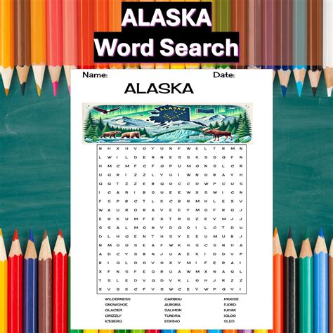 Journey for Little Explorers: Easy Alaska Word Searches for Beginners
