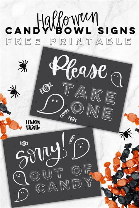 Kid-Friendly & Cute Halloween Printable Signs