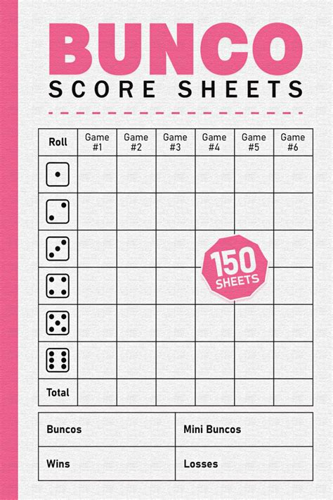 Kid-Friendly & Family Bunco Score Sheets