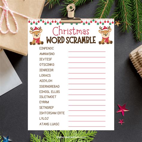 Kid-Friendly & Family Fun: Festive Printable Games with Answers for Little Ones