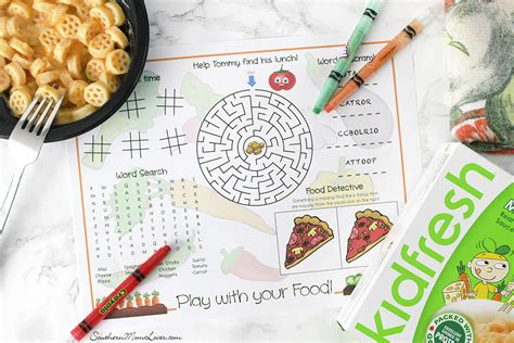 Kid-Friendly Fun & Games Placemats