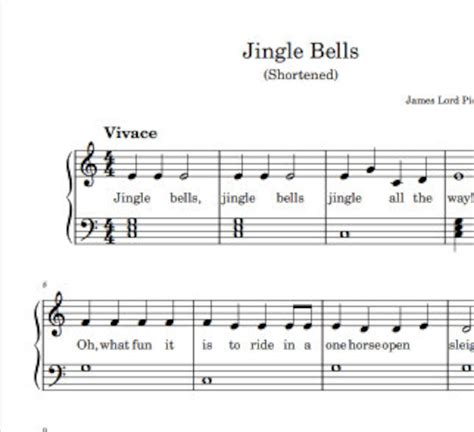 Kid-Friendly Jingle Bells: Simplified & Large Print Versions