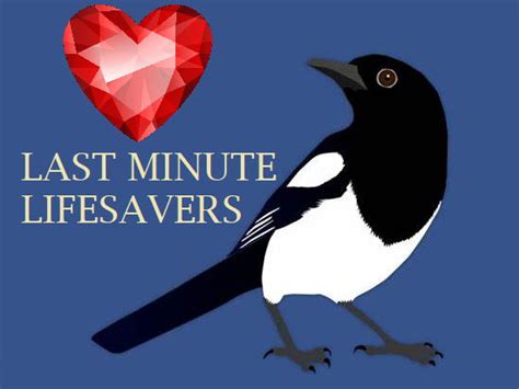 Last-Minute Lifesavers