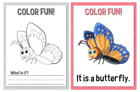 Learn & Color: Educational Butterfly Printables