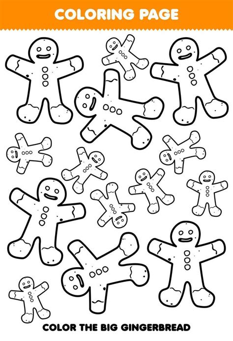 Learning & Educational Gingerbread Coloring