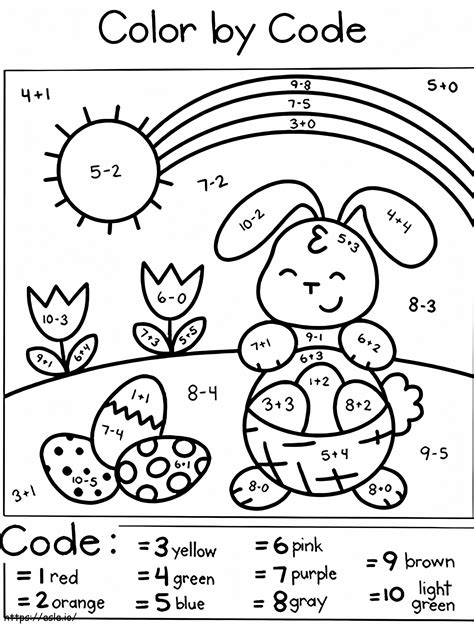 Learning Through Color: Educational Easter Bunny Pages