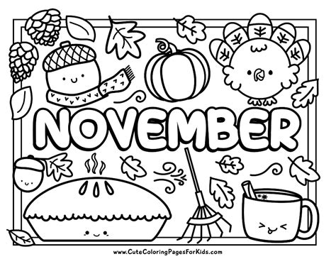 Learning Through Color: Educational November Printables
