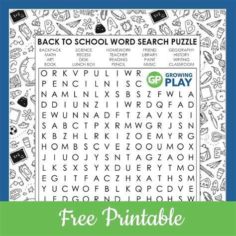Learning Through Play: Educational Word Searches