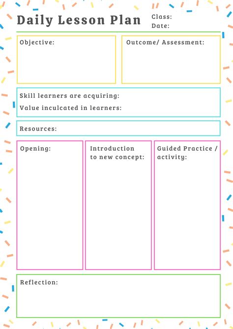 Lesson Plan & Educational Printables