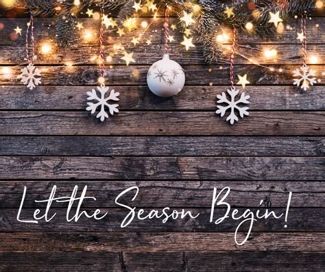 Let the Season Begin!