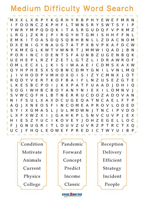 Level Up Your Focus: Medium Difficulty Printables