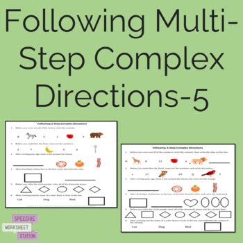 Leveling Up: Multi-Step & Complex Directions