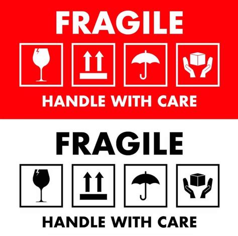 Liquids & Perishables: Special Handling Printable Fragile Labels