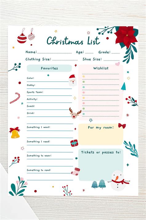 Little Dreamers, Big Wishes: Printable Wish Lists for Kids & Family