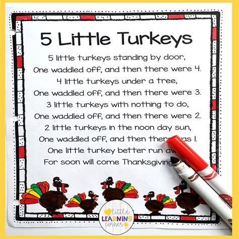 Little Turkeys' Corner (Kid-Focused)
