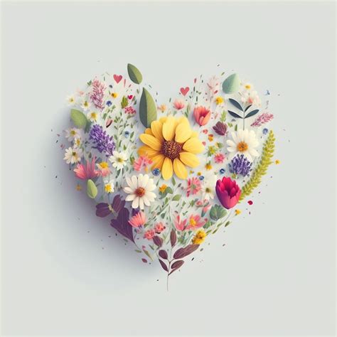 Love in Bloom: Floral & Nature-Inspired Hearts
