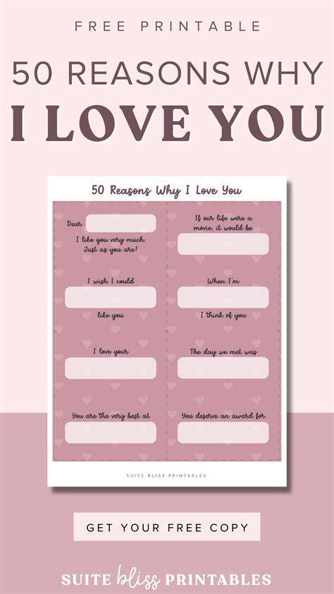 "Love Notes" Pages with Fill-in-the-Blanks
