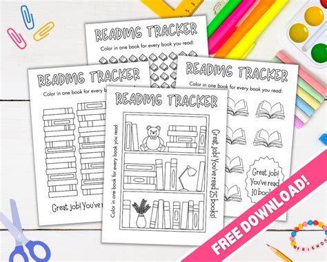 Making Reading Fun Together: Kids' & Family Reading Trackers