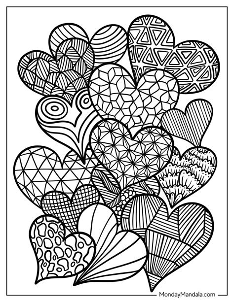 Mandala & Zentangle Hearts: For Mindful Coloring