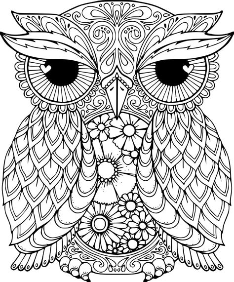 Mandala & Zentangle Owls: Mindful Coloring for Inner Peace