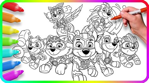 Mighty Pups & Beyond: Special Series & Movie Coloring Pages