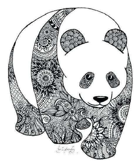 Mindful & Detailed Panda Art Printables (For Adults & Older Kids)