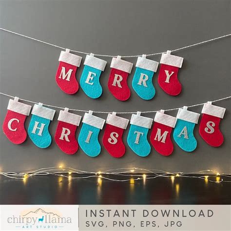Mini Stocking Templates for Gifts & Decor
