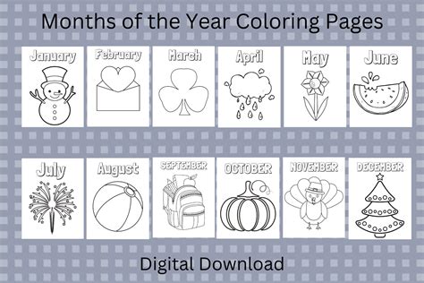 Minimalist & Modern Free Printable Months