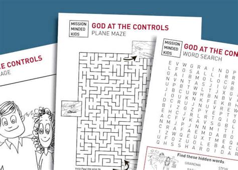 💡 Mission-Minded Activity Sheets: Learn & Play!