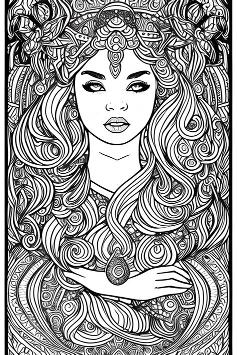 Modern Enchantresses & Heroines: Coloring Pages for the New Age