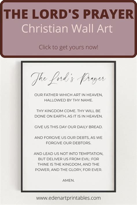 Modern & Minimalist Lord's Prayer Printables