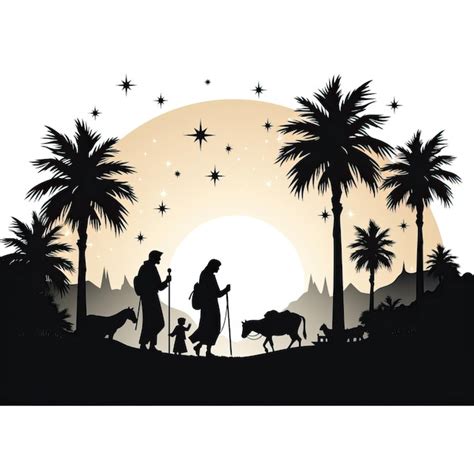 Modern & Minimalist: Simple Silhouette Nativity Scenes