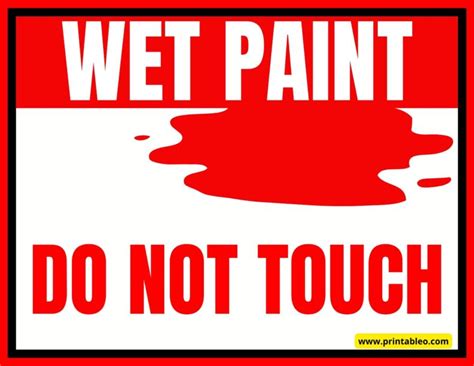 Multi-Language & Universal: Inclusive Wet Paint Warnings