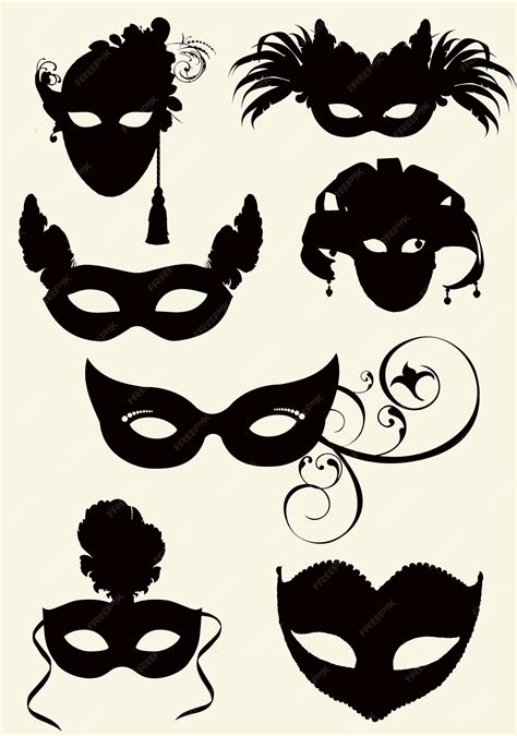 Mysterious Eye Mask Silhouettes