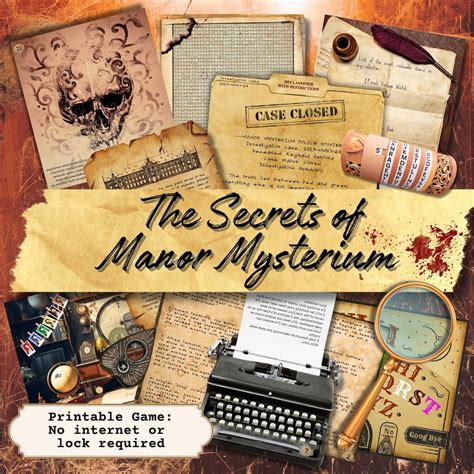 Mystery, Deduction & Escape Room Fun